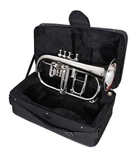 HAHAPA HANDMADE 4VALVE Bb SILVER FLUGEL HORN BRASS MADE FREE CUSTOM DUTY FOR USA