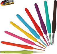 Coopay Tunesische HäKelnadeln Set, 11 StüCk Bunt Aluminium Tunesische Stricknade