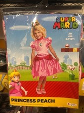 Super Mario Princess Peach Toddler Costume S/P 2T