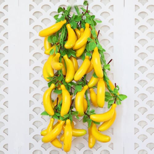String de fruit banane artificielle pour décoration intérieure et extérieure - Foto 1 di 8