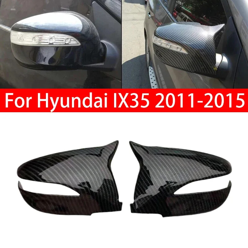 For Hyundai IX35 2011-2015 2x Rearview Side Mirror Cover Wing Cap Trim Add on
