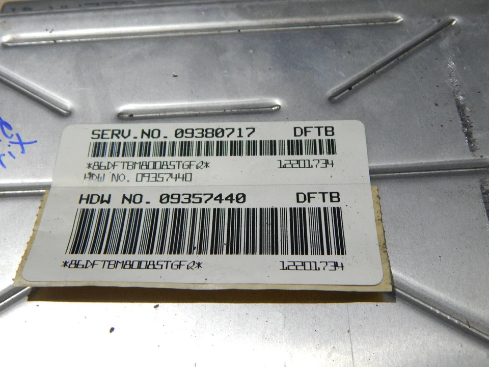 00 Pontiac Grand Prix Módulo de control del motor Computadora Fabricante Original 09380717 Foto 2 de 4