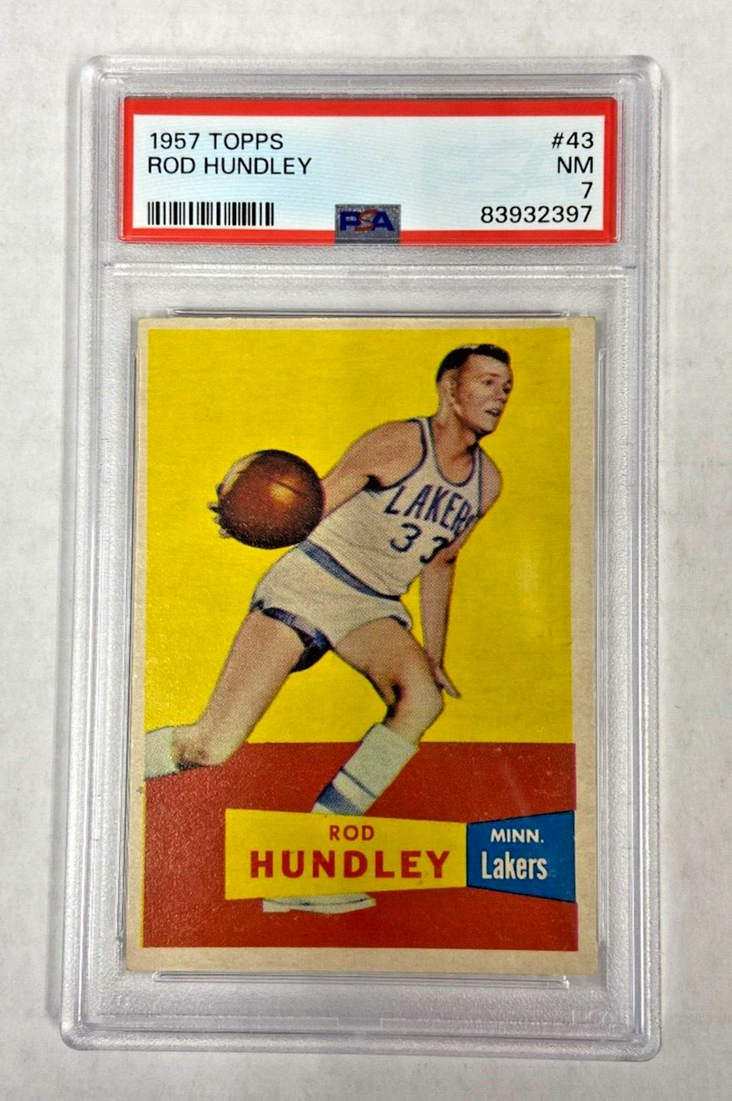 1957 - TOPPS ROD HUNDLEY #43 PSA 7