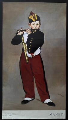 Eduard Manet, The Fifer, Museo Nacional Prado, 21  x 39  Very Rare Vintage Print