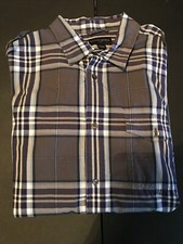Mens Banana Republic Casual Long Sleeve Large 16-16 1/2 Button Front