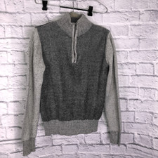 Guess quarterzip pullover sweater boys brown/tan sz med