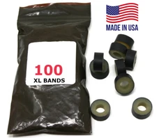 XL Bull Rings Bands 100 Count Castrate Cattle Bulls Sheep Goats Xtra Large Size