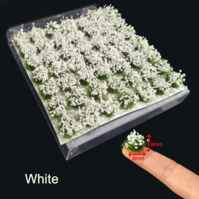 49 Stck./Box 8 mm Modell Blume Cluster Landschaft Garten Dekor Statische Gras Landschaft M