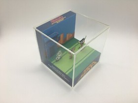 Mega Man NES Original Ending Credits Scene Shadow Box Diorama Cube Rock Man