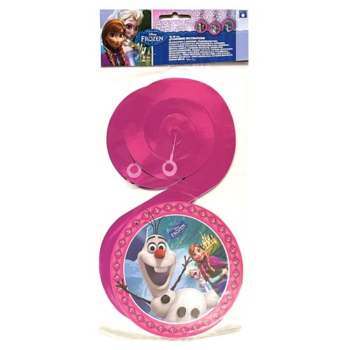 Frozen Party Pack For 32 People - 32 Plates, 3 Tablecovers, 2 Banners & 6 Swirls - Picture 3 of 7