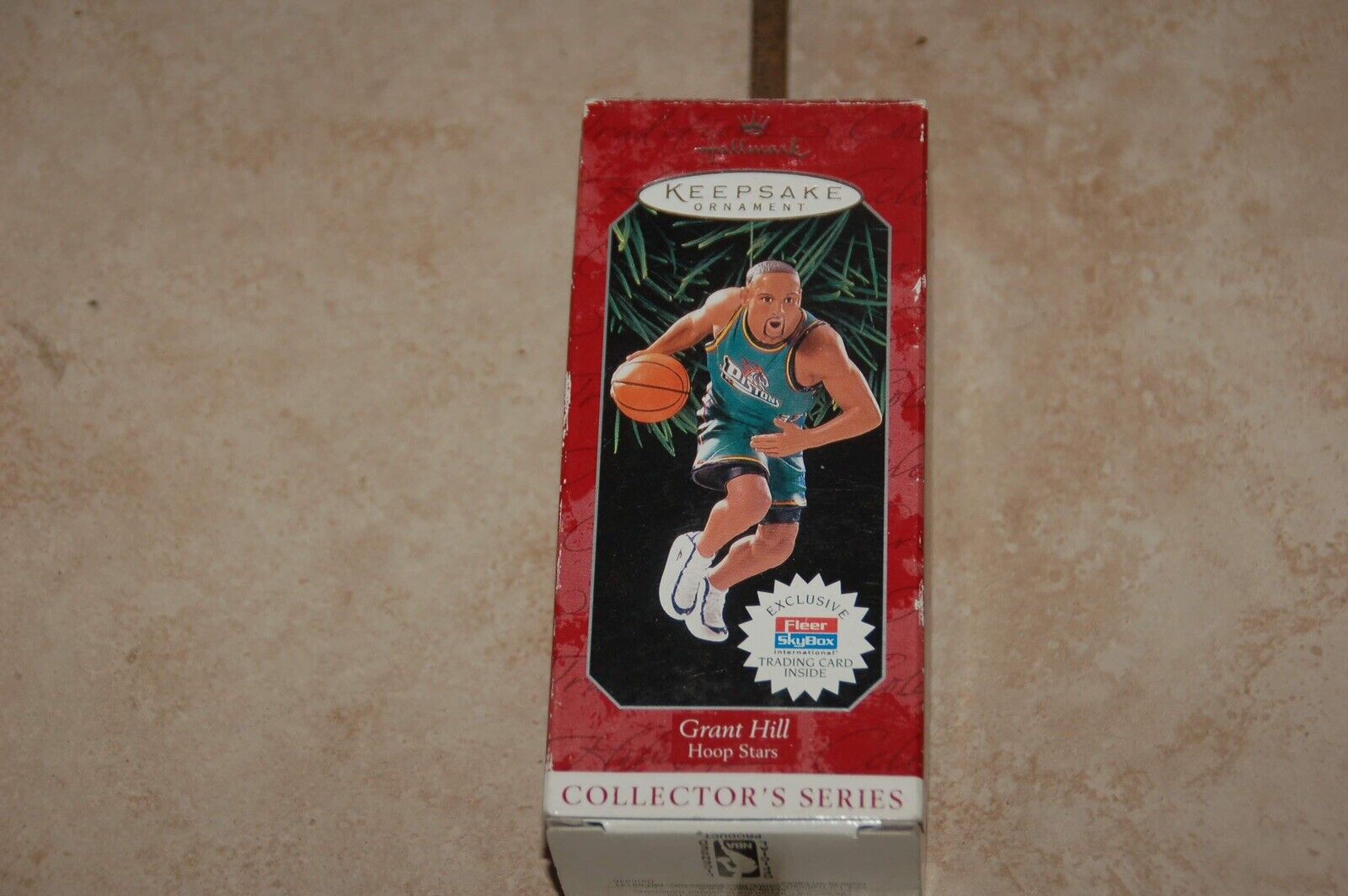1998 Hallmark Keepsake Ornament Hoop Stars Collector Grant Hill Detroit Pistons