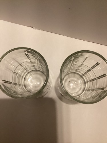 VINTAGE ANCHOR HOCKING Tartan Manchester Plaid Clear Tumblers Set Of 4: 6 1/8” - Picture 6 of 15