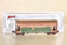 ATLAS 50 001 883 WEATHERED ACFX ACF 3560 COVERED HOPPER CAR 64153 nv