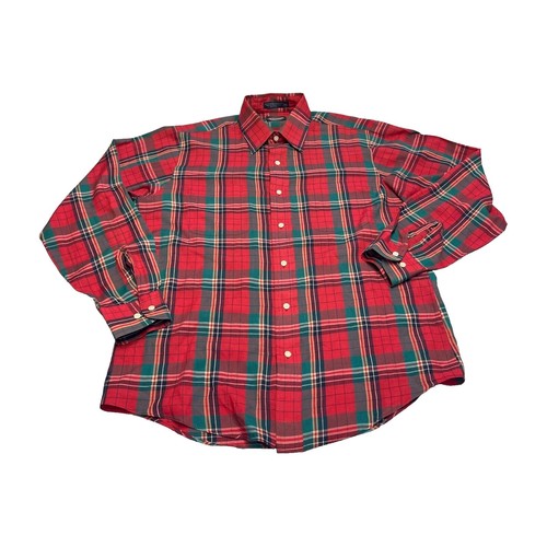 Towncraft Vintage Rayon Shirt size M Ombré Check Open Collar Used