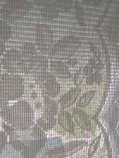 Vintage Pure White Floral and dots Lace Curtain Single Panel - 57" W  90" L 