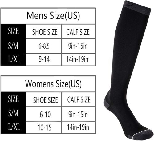 3 Paar Kompressionsstrümpfe 20-30 mmHg für Damen und Herren Stillstrümpfe (L/XL) - Bild 2 von 5