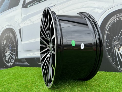 4 x 19 Inch 5x112 Multi Spoke Black Polished Wheels: Fits For Mercedes S E Class - Picture 5 of 11