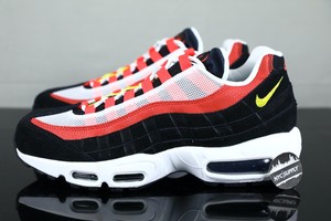 nike air max 95 black crimson yellow