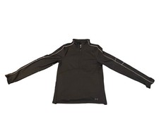 Adidas Women s I/4 Zip Pullover Athletic Shirt Size Medium Running Workout Black
