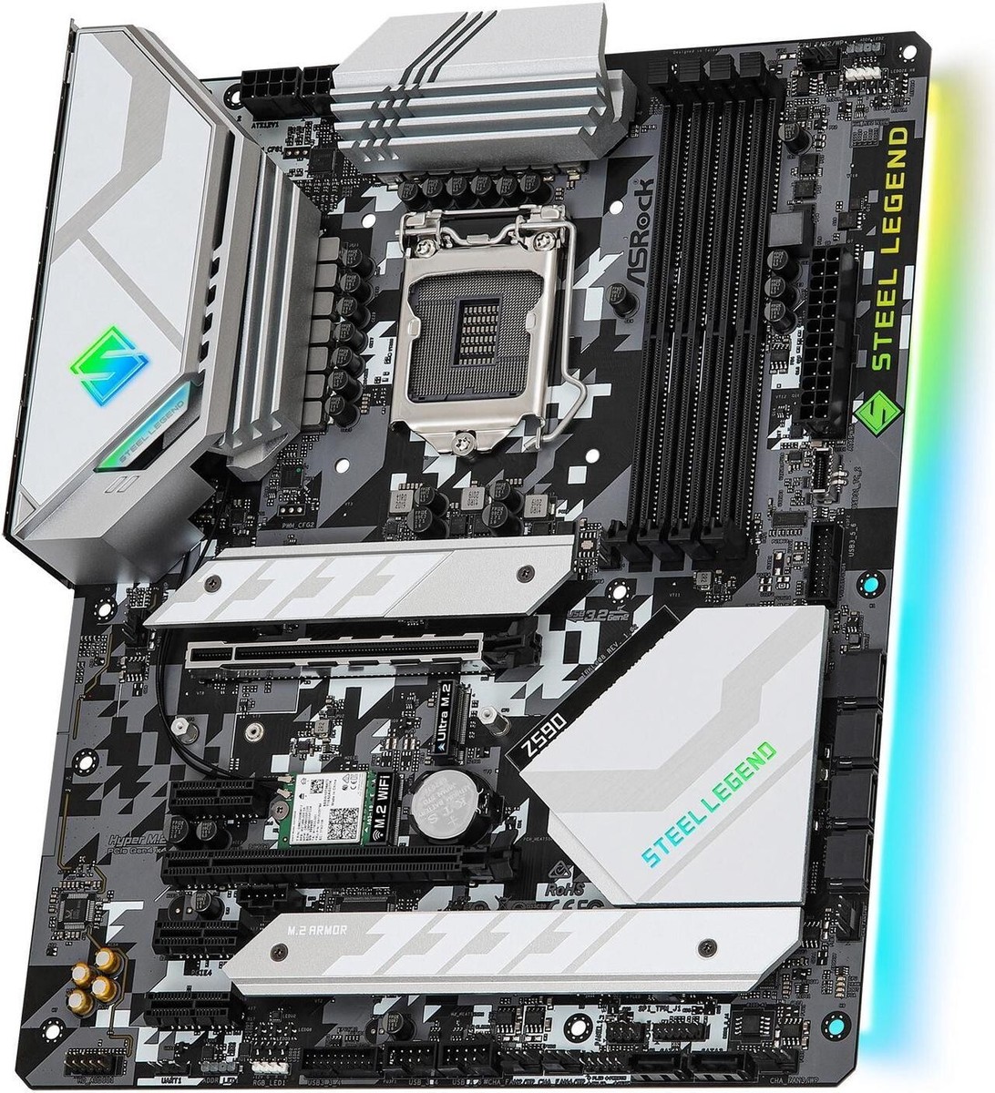 ASRock Z590 Steel Legend WiFi 6E LGA 1200 Intel Z590 ATX Intel