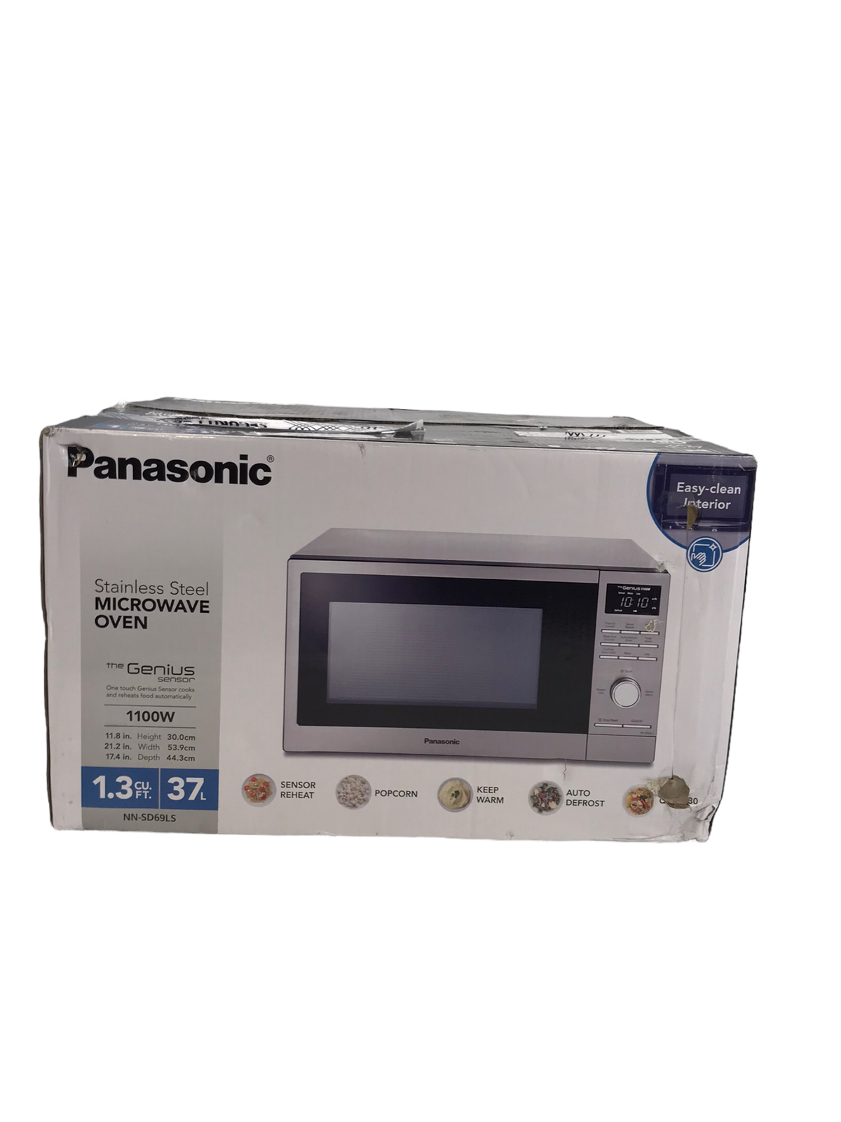 Panasonic 1.3 CU.FT. Microwave Oven NNSD69LS 1100W Stainless Steel