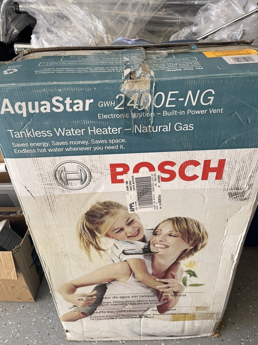 BOSCH AquaStar Tankless Water Heater MODEL GWH 2400E-NG ) New Open Box |  eBay
