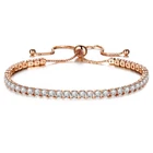 Genuine 925 Sterling Rose Gold Adjustable Ball Bead Slider Bracelet on Box Chain