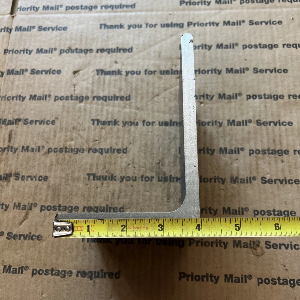 4 X 6 Acero Ángulo Hierro 3/8" TH Soporte de Refuerzo Resistente Estante de Soldadura 4" de Largo Foto 4 de 4