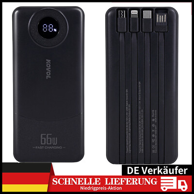 9000000mAh Powerbank ExternerBatterie PDLadegerät ZusatzAkku 4USB Für Alle Handy