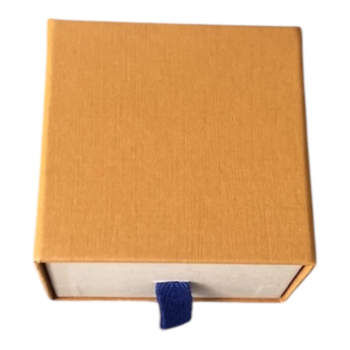 louis vuitton jewelry Gift box 3.5x3.5 orange Small Authentic New