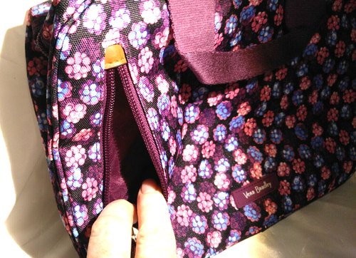 Vera Bradley ZIP TRAVEL ORGANIZER in BERRY BURST Pattern, Lighten Up Fabric, NWT - Picture 4 of 10