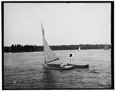 D.B.C.Y. Detroit Boat Club yacht regatta, # 18 turning water works stake first