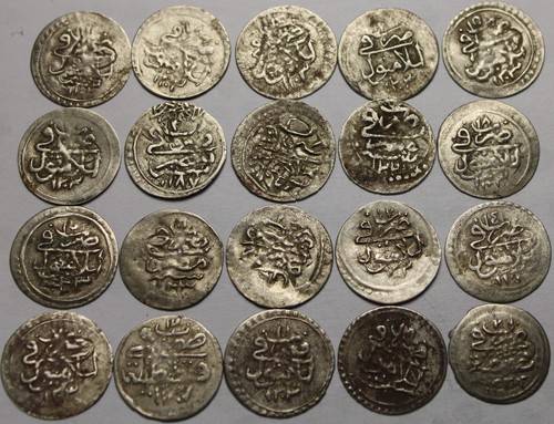 1 moneda de plata islámica genuina/Selim III/Abdul hamid/Mustafa IV Turquía/Egipto - Imagen 1 de 3