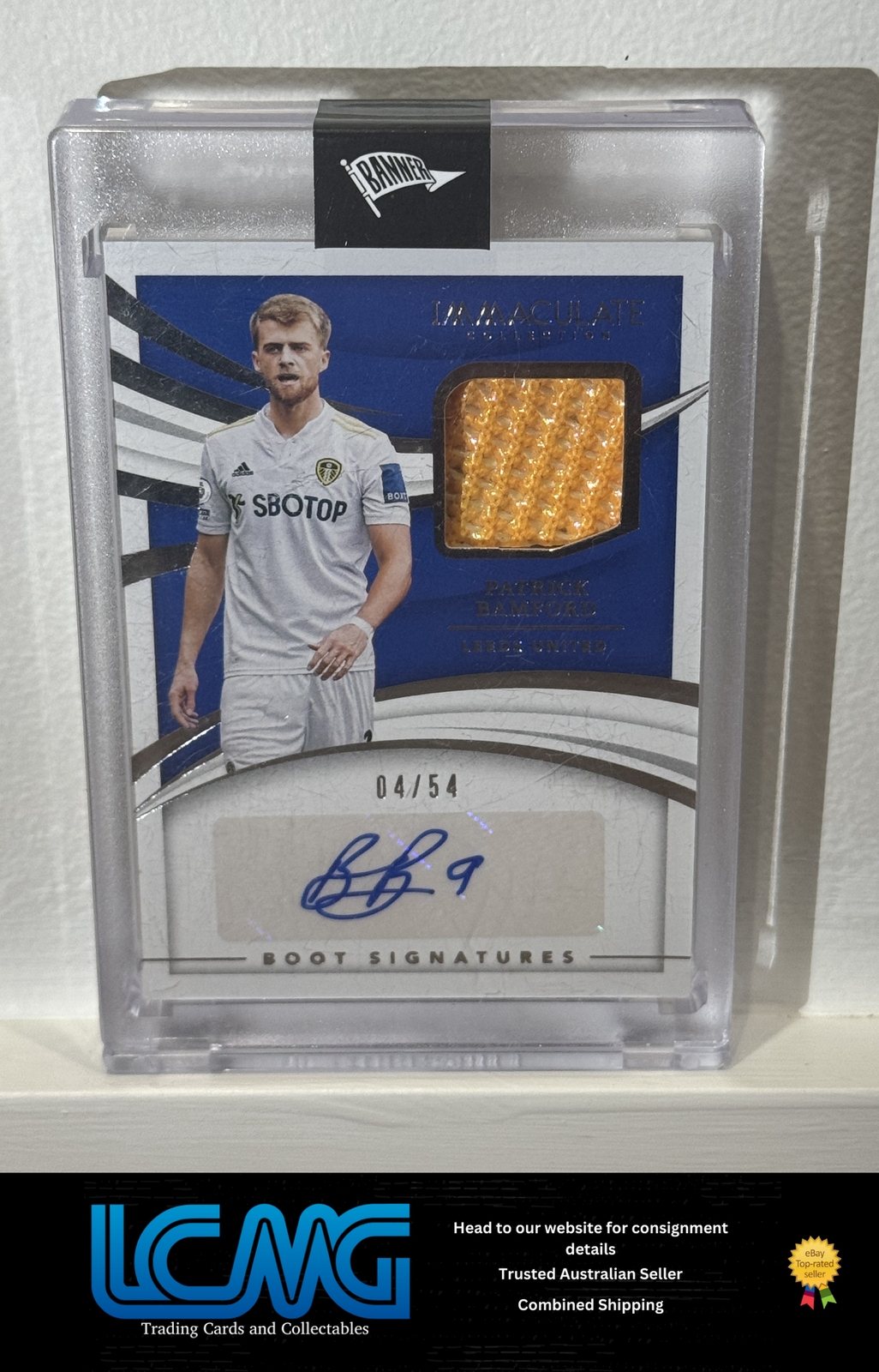 2021 Panini Immaculate #BS-PB Patrick Bamford Boot Signatures Premier League /54