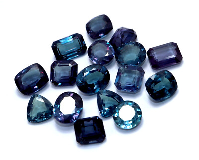Natural Loose Gemstone Alexandrite Certified Color Changing Mix Shape 100 Ct Lot