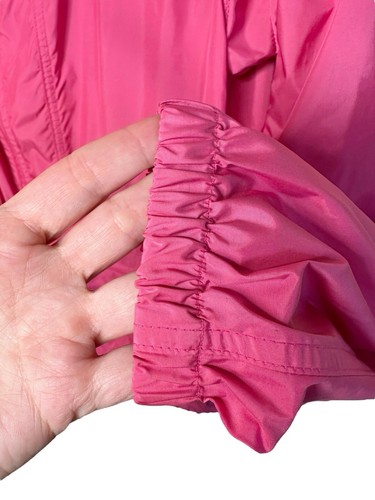 Ralph Lauren Golf Windbreaker Jacket Size Medium Hot Pink Full Zip Pockets - Picture 8 of 18