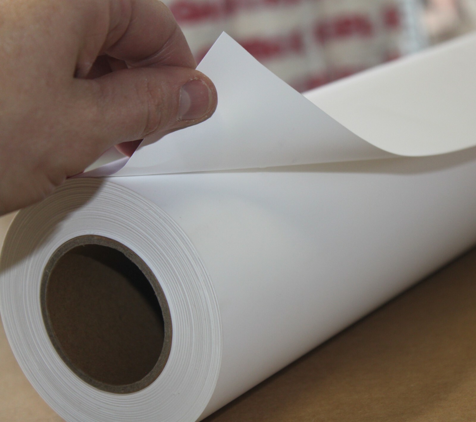 Matte White SelfAdhesive Vinyl 24" x 100' for HP DesignJet Inkjet