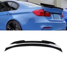 Rear Trunk Spoiler Wing For BMW 2012-18 F30 2015-18 F80 M3 PSM Style Gloss Black