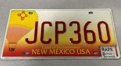 Early 2000's New Mexico License Plate - Single Plate | eBay
