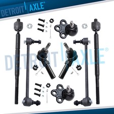 8pc Front Lower Ball Joints Sway Bars Tie Rods Kit for Chevrolet Equinox Torrent