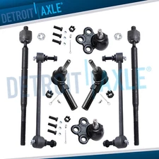 8pc Front Lower Ball Joints Sway Bars Tie Rods Kit for Chevrolet Equinox Torrent
