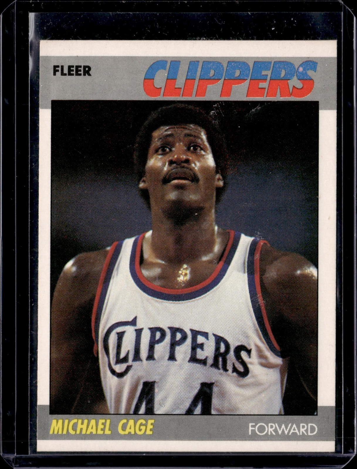 Michael Cage 1987-88 Fleer #15 Los Angeles Clippers
