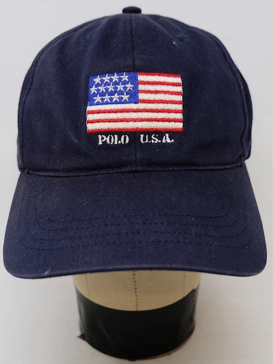 Casquette Ralph Lauren rouge drapeau USA - Toujours au meilleur prix !