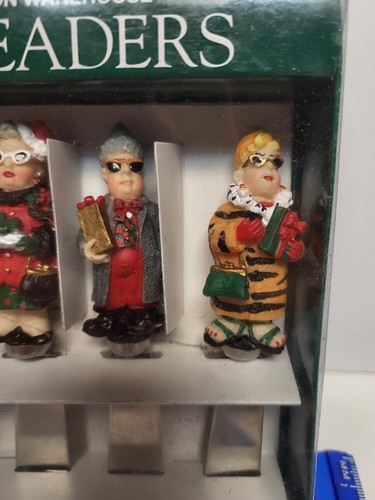 BOSTON WAREHOUSE CHRISTMAS "HOLIDAY FOLK" CHRISTMAS SPREADERS SET OF 4 NEW - Picture 4 of 8