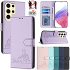 For Samsung S25 FE S24 S23 S22 S21 S20 Ultra Plus Wallet Case Leather Flip Cover