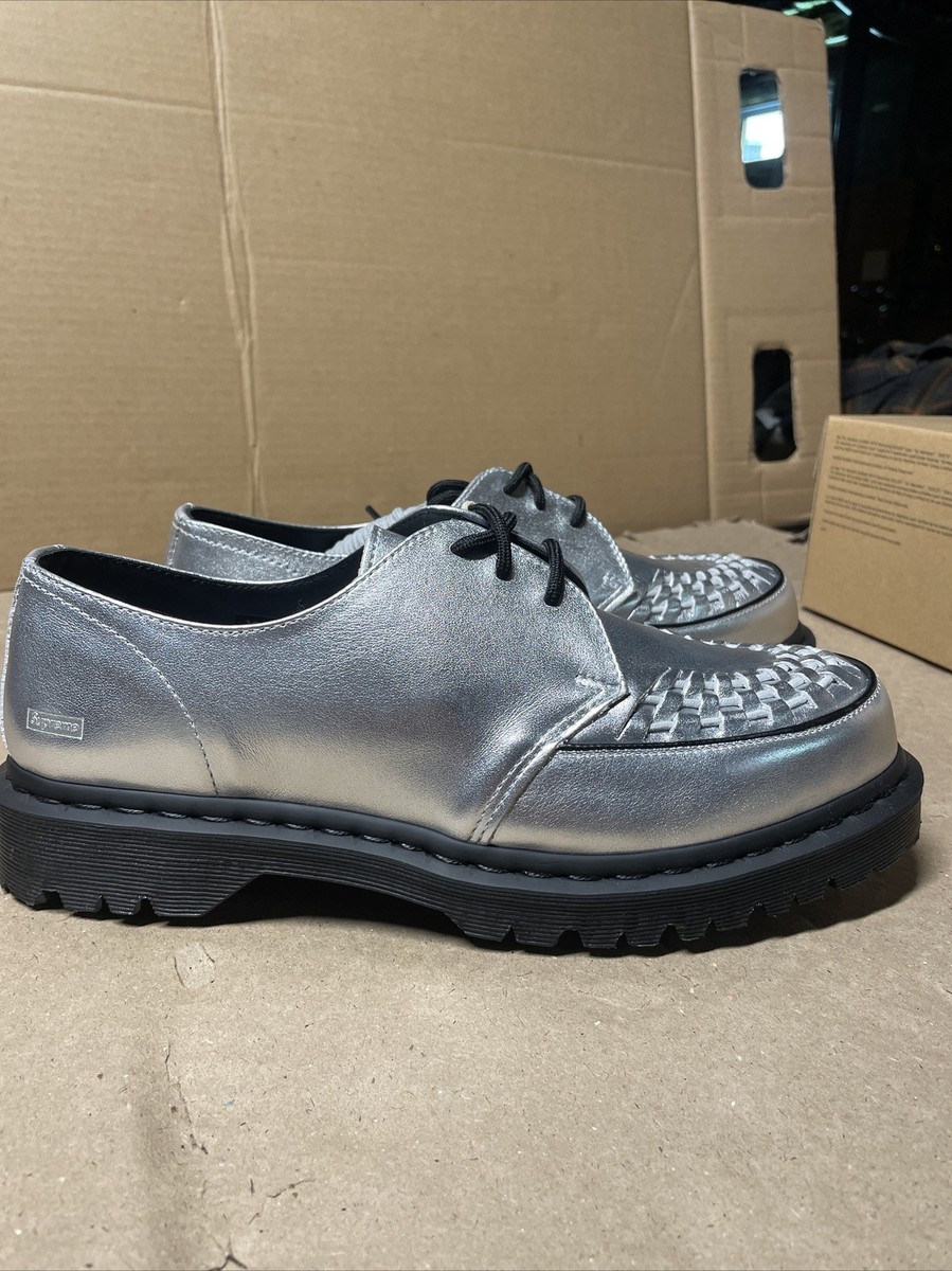 Supreme Shoes Mens 11 Doc Martens Ramsey Creeper Silver FW23 Brand