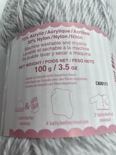 Patons Beehive Baby Sport Yarn. Lot Includes 6 New Skeins Of One Color (BGM) - Picture 4 of 7