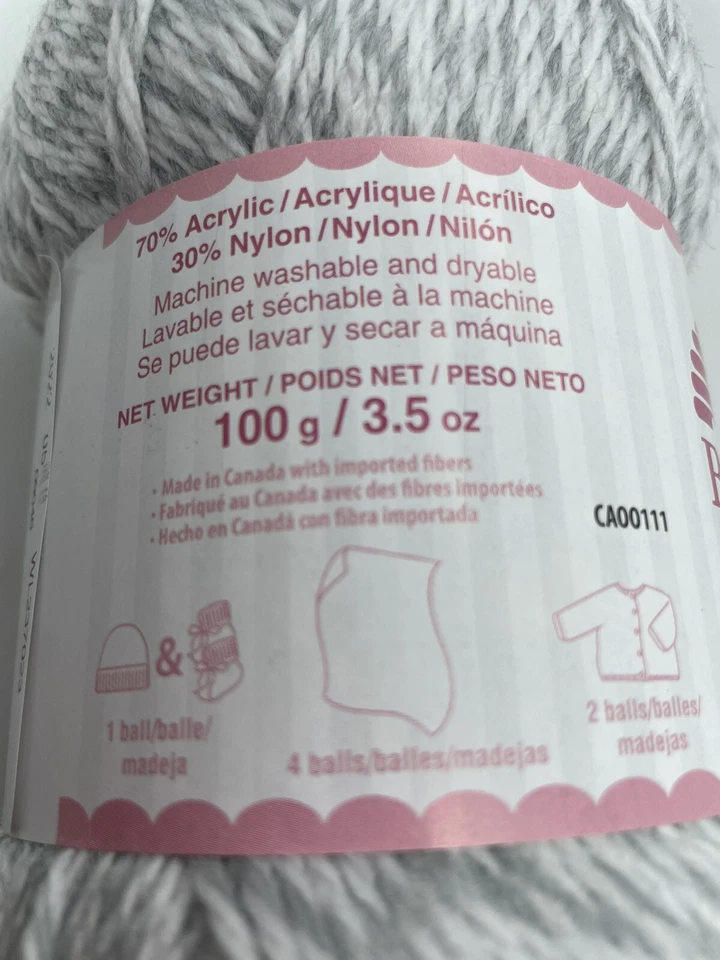 Patons Beehive Baby Sport Yarn. Lot Includes 6 New Skeins Of One Color (BGM) - Image 4 of 4