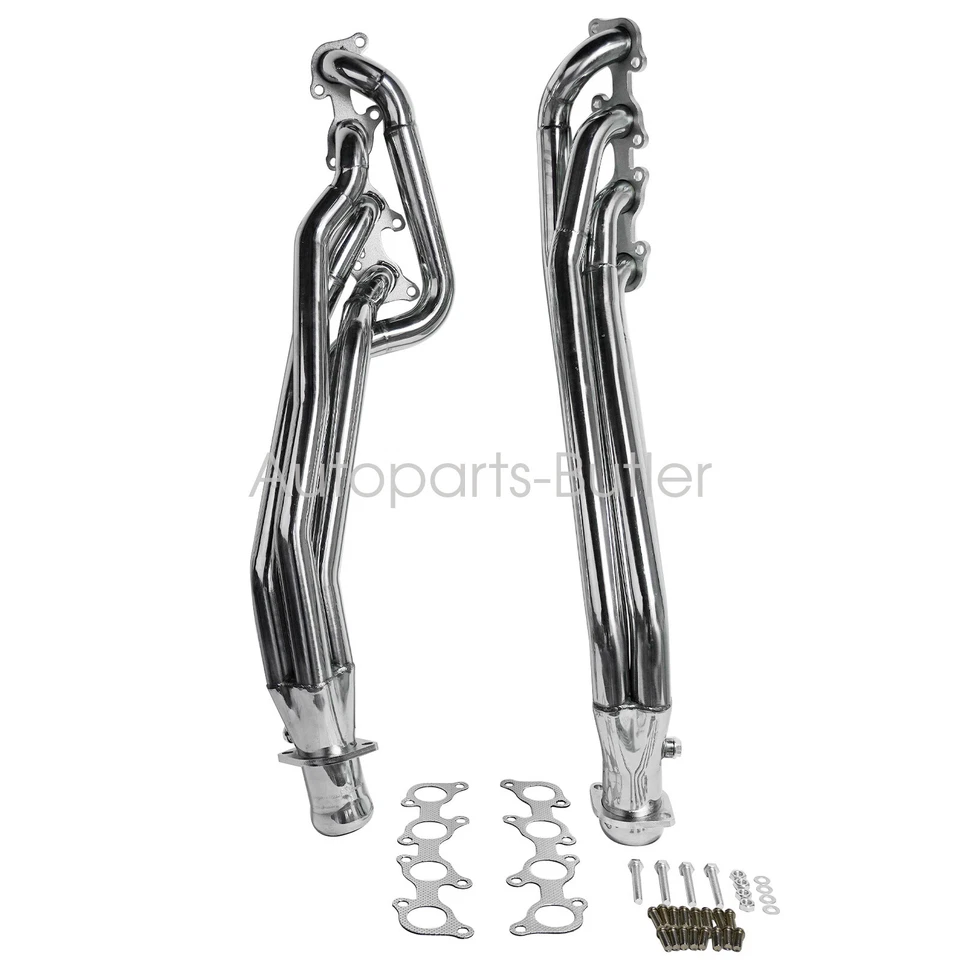 Para 11-16 Mustang GT 5.0L/V8 Escape de Aço Inoxidável Cabeçalho Polido com Gaxetas - Imagem 3 de 4