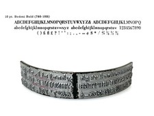 No.780-10B Bodoni Bold Type Shuttle for Varityper Typewriter Hammond Multiplex thumbnail